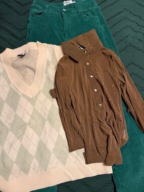 Princess Polly bundle shirt sweater vest pants xs s 2